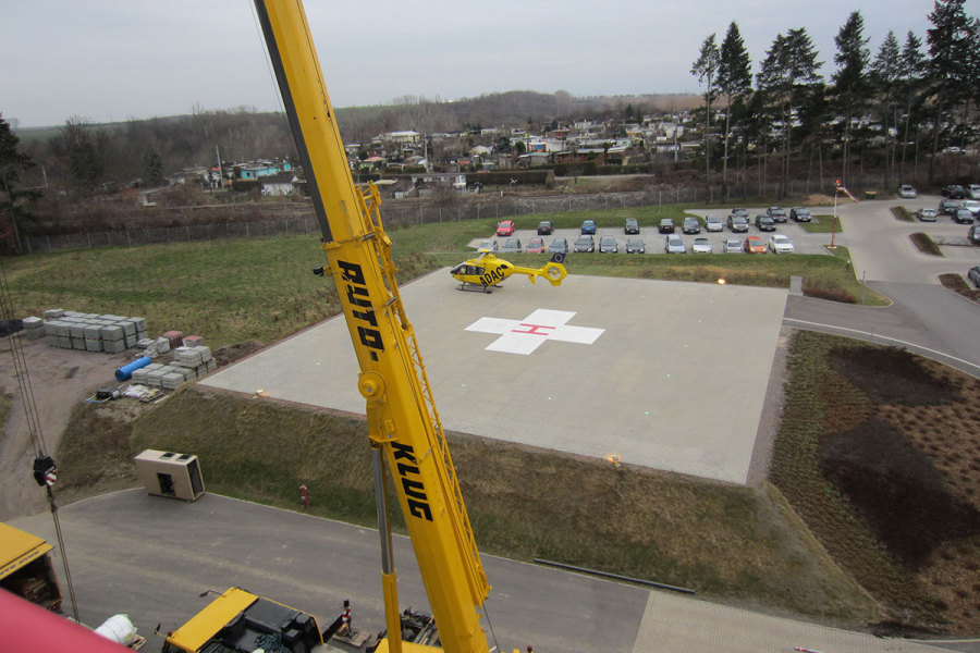 BV: Asklepios Klinik Weißenfels - Umverlegung Hubschrauberlandeplatz